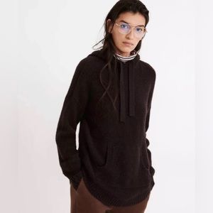 NWT Madewell Wilmington Hoodie Sweater in Heather Raisin